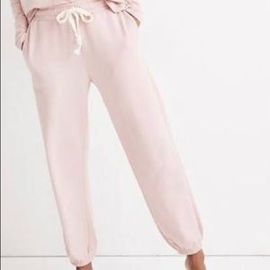 Madewell Saunter Pink Sleep Sweatpants SZ XL NWT